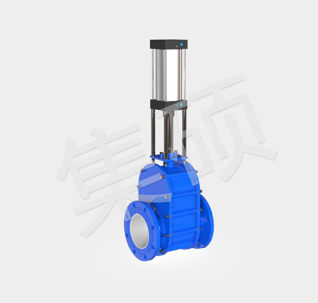 气动法兰型陶瓷双闸板闸阀